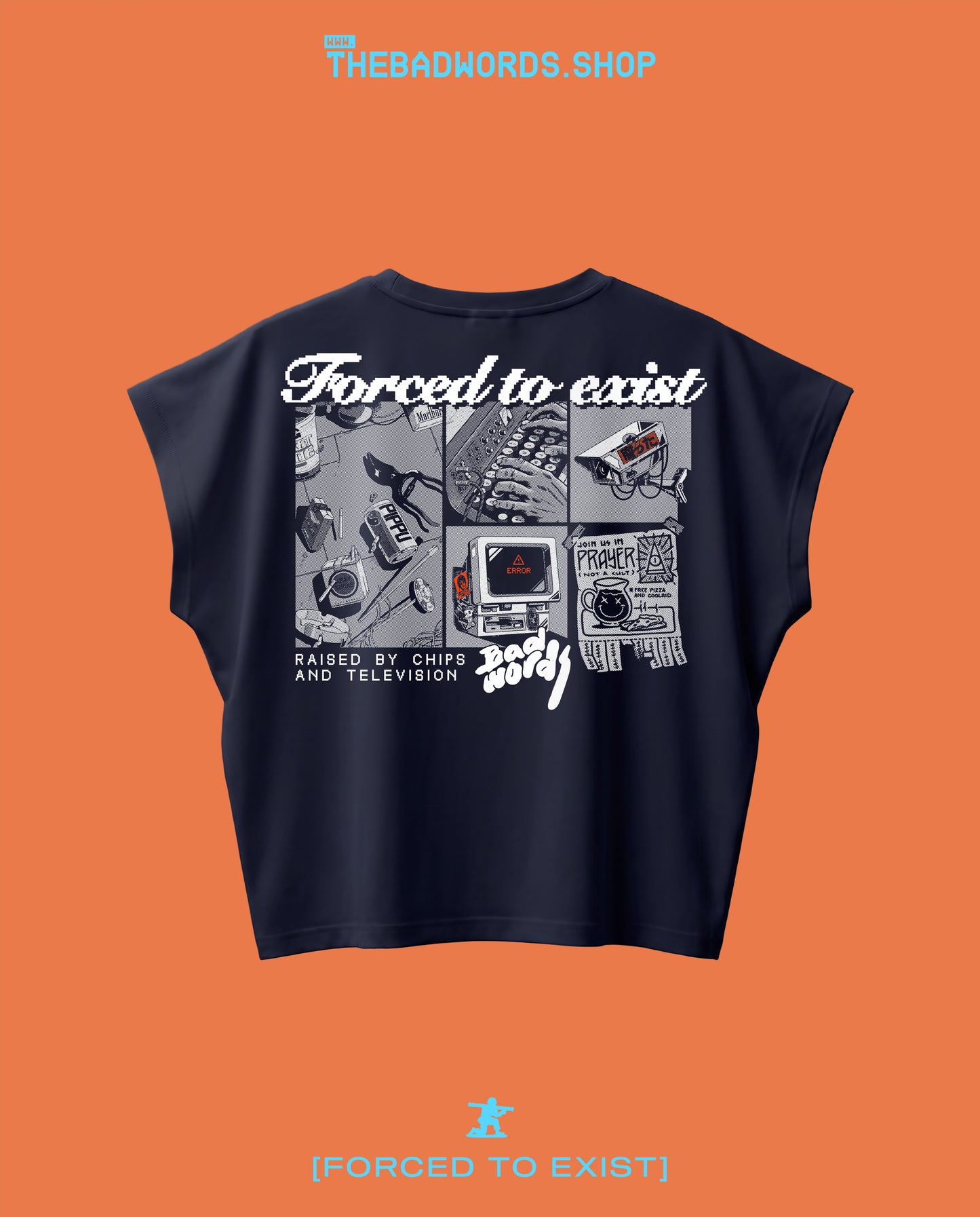 Lo-fi Era CROP SHIRT by BADWORDS